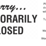 Temporary closure all offices